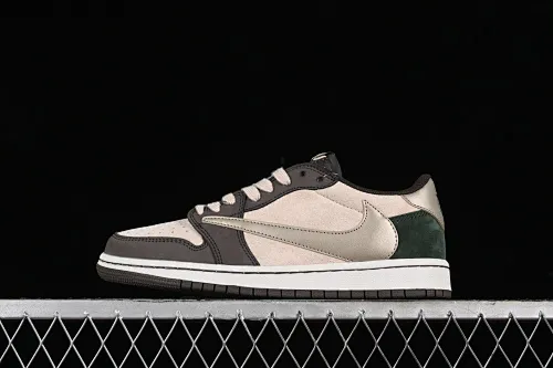 All categories Air Jordan Jordan series basketball shoes Air Jordan 1 Low High-end customized low-top sneakers Travis Scott x Air Jordan 1 Low OG AJ1 Joe 1 reverse inverted hook joint casual sports basketball shoes DM7866-818